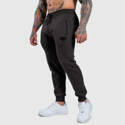 Jogger tepláky Iron Aesthetics Round, sivé