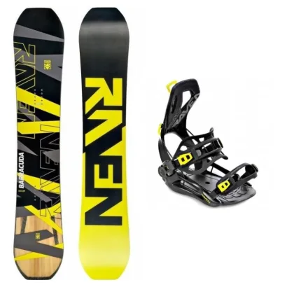 Raven Barracuda Carbon Lime snowboard + Raven FT360 black/lime vázání