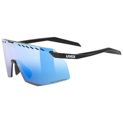 Cyklistické okuliare UVEX brýle Pace Stage CV Black Matt Mirror Blue