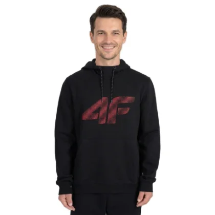 Pánska mikina s kapucňou 4F SWEATSHIRT M2548-020S-DEEP BLACK