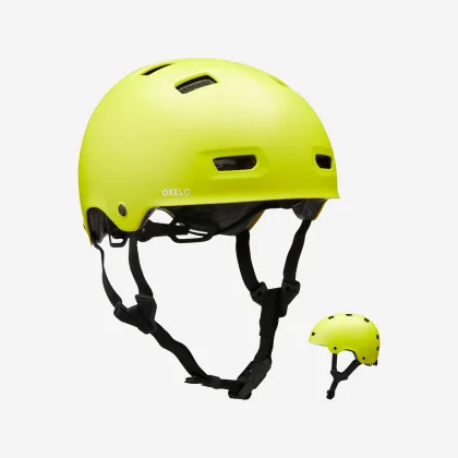 BTWIN Prilba MF540 Neon na kolieskové korčule, skateboard a kolobežku L (59-62 cm)