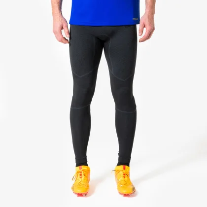 KIPSTA Futbalové termolegíny KEEPDRY WARM čierne S (W30 L33)