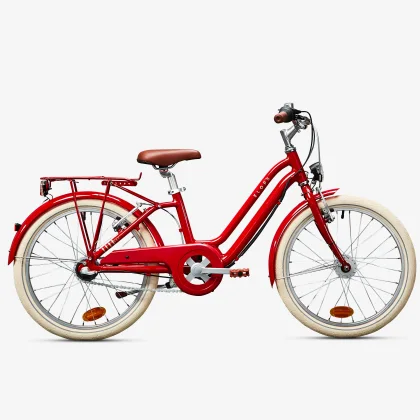 BTWIN Mestský bicykel Elops 900 20" pre deti od 6 do 9 rokov červený bez veľkosti