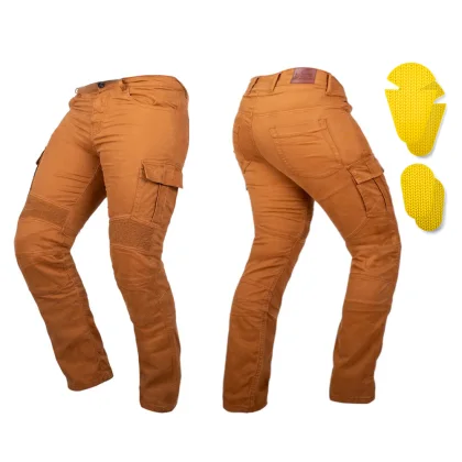 Moto jeansy W-TEC Wallbridge Caramel Farba karamelová,