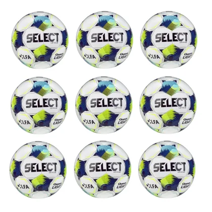 Výhodný set - 9x Futbalová lopta SELECT FB League SK Chance Liga 2025/26 5 bielo-modrá