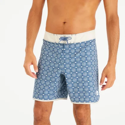 DECATHLON Pánske boardové šortky Surfingsurf 500 stredne dlhé 18" L-XL