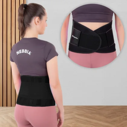 Neoprénový pás inSPORTline Waistrim Farba čierna,