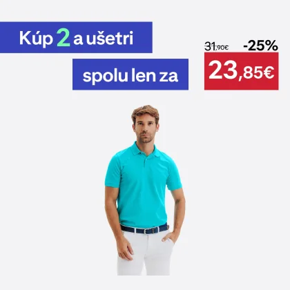 INESIS Pánska golfová polokošeľa MW500 tyrkysová XL