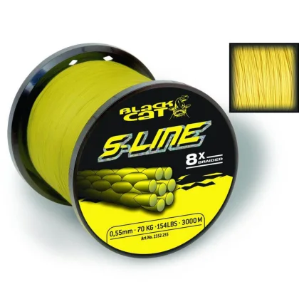BLACK CAT S-Line priemer 0,55 mm, nosnosť 70 kg/ 154 lb, balenie 450 m