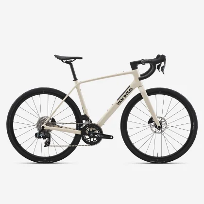 VAN RYSEL Cestný bicykel EDR CF Rival AXS E1 2×12 karbón béžový XS
