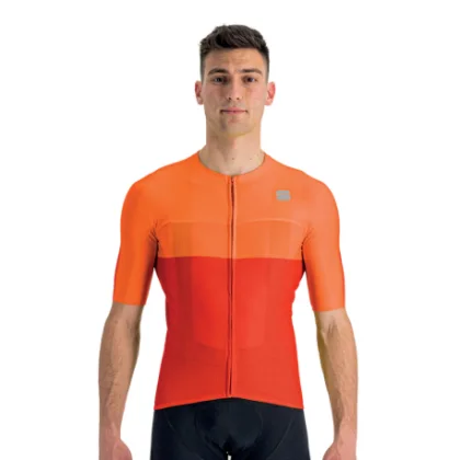 Pánsky cyklistický dres s krátkym rukávom SPORTFUL Light pro jersey, chili red carrot