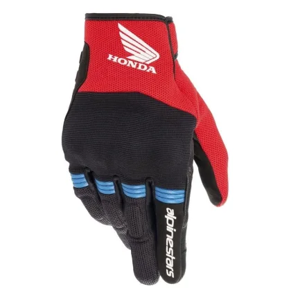 Alpinestars Rukavice na motorku Copper Honda kolekce 2025 černo-červeno-modré