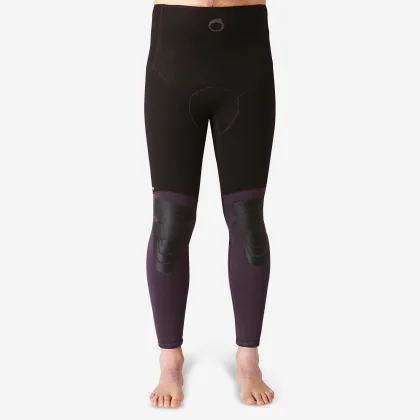 DECATHLON Pánske potápačské neoprénové nohavice SPF100 5 mm na podmorský rybolov tmavosivé S