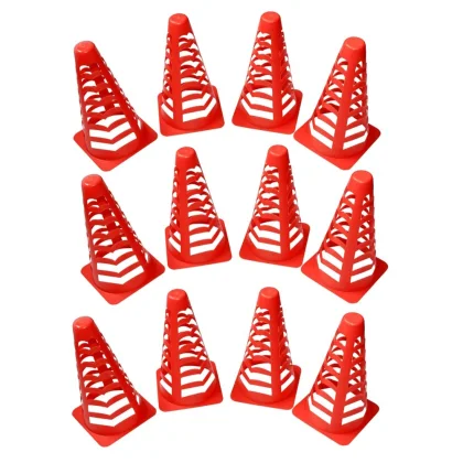 Futbalové prekážky MASTER sada 12 ks kužeľov - 22 cm