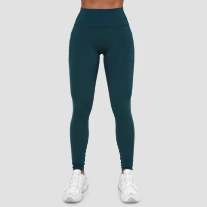 GymBeam Dámske legíny Ignite Dark Green LL