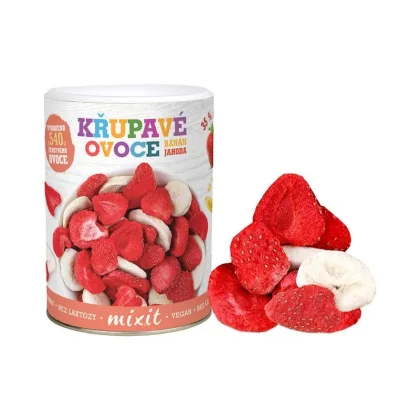 Mixit Křupavé ovoce banán-jahoda 80g