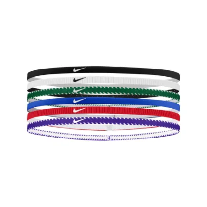 Čelenka NIKE FLEX CLASSIC SLIM HEADBANDS 6PK GAME ROYAL UNIVERSITY RED WHITE