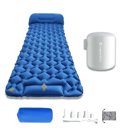 inSPORTline Soultea námornícky modrá karimatka, čierna pumpa