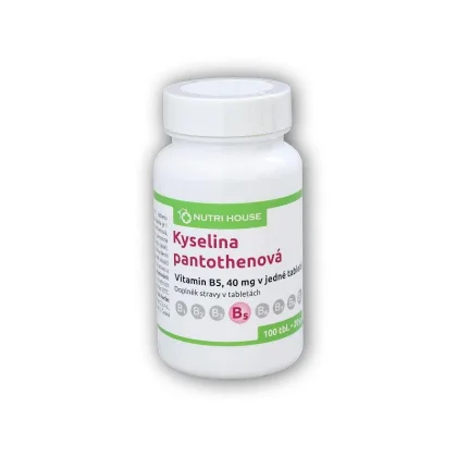 Nutri House Kyselina pantothenová B5 40mg 100 tablet