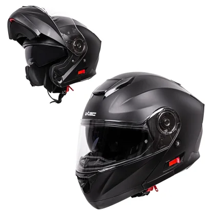 Výklopná moto prilba W-TEC Cullo Farba bielo-ružová,