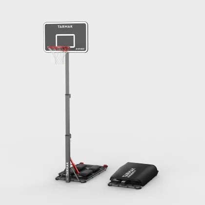 KIPSTA Basketbalový kôš B100 Easy Box skladací s kolieskom nastaviteľný 240 - 305 cm bez