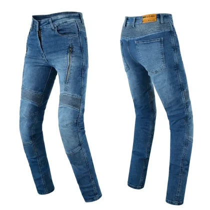 Dámske moto džínsy W-TEC Arikaro Lady Farba modrá,