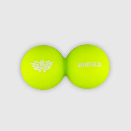 Masážna loptička Iron Aesthetics DuoRoll Ball, zelená