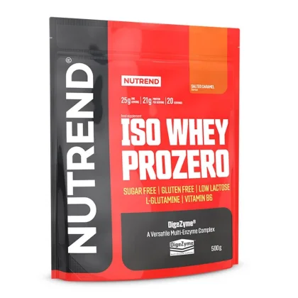 Nutrend ISO WHEY Prozero 2250 g slaný karamel