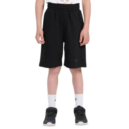 Chlapčenské kraťasy 4F JUNIOR SHORTS CAS M784-20S-DEEP BLACK