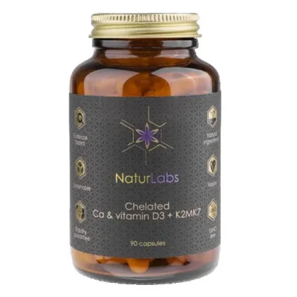 NaturLabs Vápník chelátový + D3 K2 90 kapslí