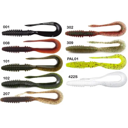 KEITECH Mad Wag 3,5 inch/ 8,89cm, bal. 10ks 302 - Plum Green FLK.