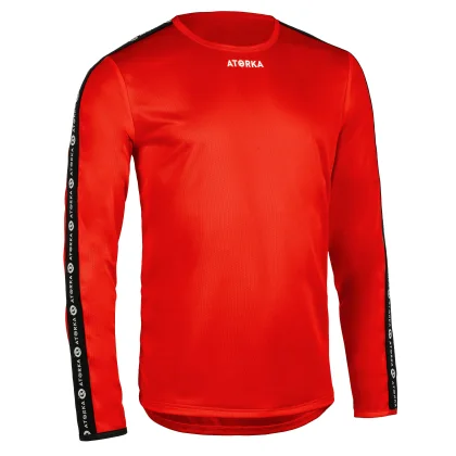ATORKA Pánsky dres s dlhým rukávom H100C na hádzanú červený XS