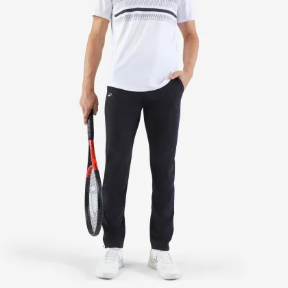 KUIKMA Pánske tenisové nohavice Essential čierne 3XL (W44 L34)