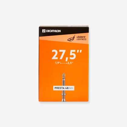 DECATHLON Duša na horský bicykel 27,5x1,9-2,5 PRESTA 48 LIGHT bez