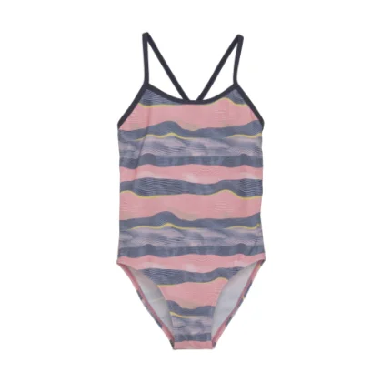 Dievčenské plavky COLOR KIDS Swimsuit Sporty, AOP-5039-Plumeria