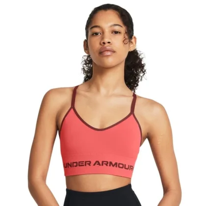 Under Armour Podprsenka Seamless Low Long Bra Pink L