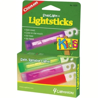 Coghlans sada chemických světel Mini Lightstick Kids 4 Pack