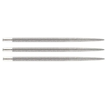 Náhradné hroty na steel šípky One80 Long Taper opieskované strieborné 55mm 3ks