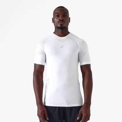 TARMAK Unisex spodné basketbalové tričko NBA s krátkym rukávom 900 biele L