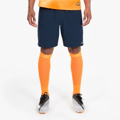 KIPSTA Futbalové šortky CLR modro-oranžové XS