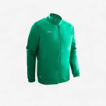 KIPSTA Futbalová tréningová bunda Essential zelená L