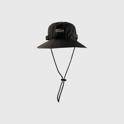 Trekový klobúk bucket hat unisex - čierny