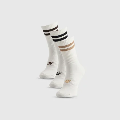 Ponožky dlhé (3-pack) dámske - biele