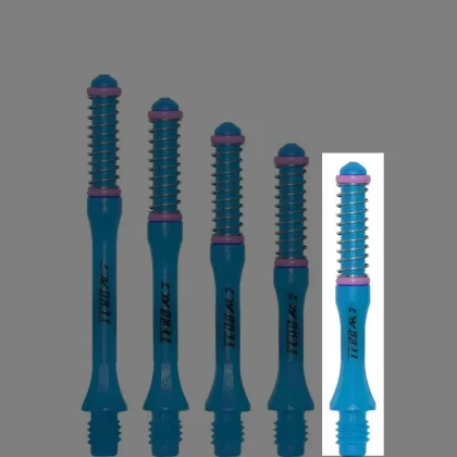Násadky na šípky Cuesoul TERO AK7 Slim modré, dĺžka 32mm (B)