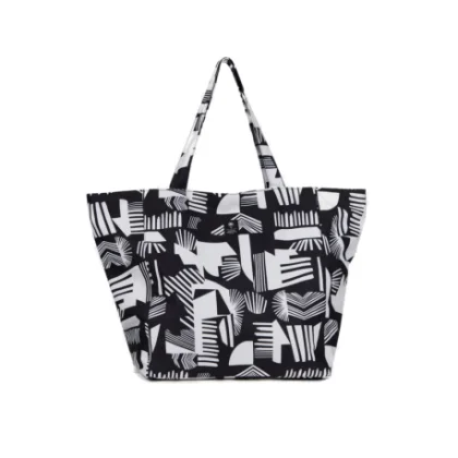 Plážová taška FUNDANGO Almaraz Beach Bag-899-black pattern