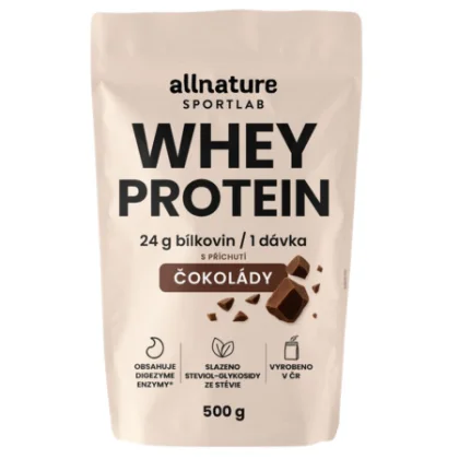 ALLNATURE Sportlab whey proteín s príchuťou čokolády 500 g