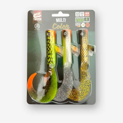 LMAB Mäkká umelá nástraha Drunk Twister 12cm Multi