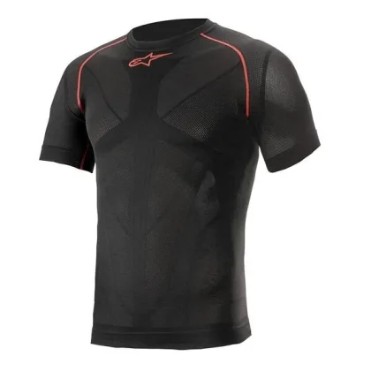 Alpinestars Termotriko s krátkým rukávem Ride Tech Summer černo-červené