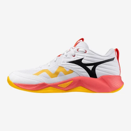 MIZUNO MIZUNO Wave Momentum Pro unisex volejbalová obuv bielo-ružová 43