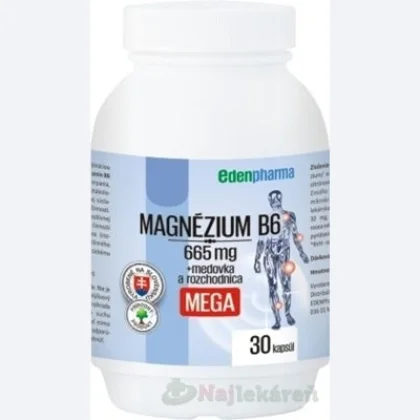 EdenPharma MAGNÉZIUM + Vitamín B6 30 tabliet